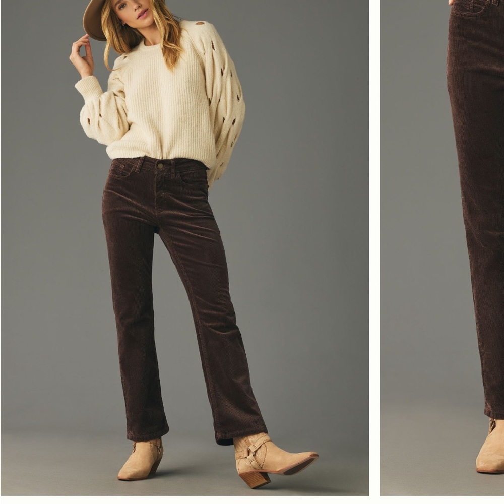 Pilcro kick flare corduroy jeans in brown